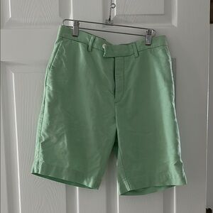 Ralph Lauren Green Flat Front Shorts